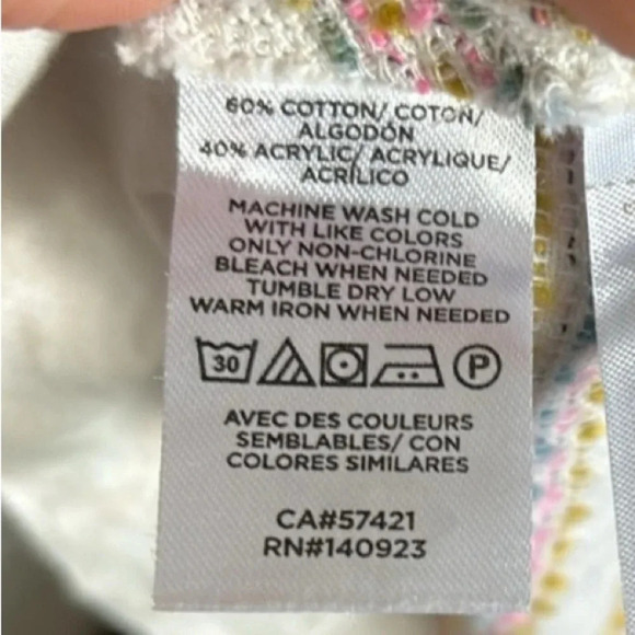 $3/15 Lou & Grey /Loft Rainbow Stripe Textured Dress Size S (fits like M) - Picture 6 of 7